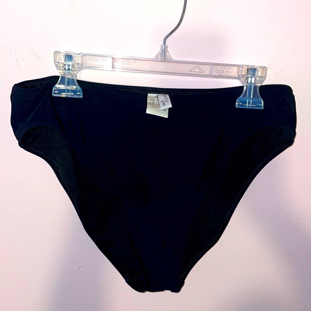 Profile black bikini bottoms